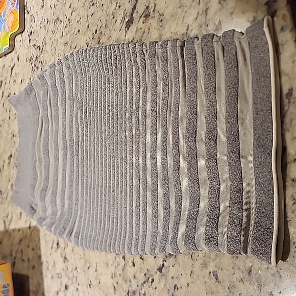 Alexander Wang Dresses & Skirts - Alexander Wang Bodycon Skirt Engineered Stripe Grey XS